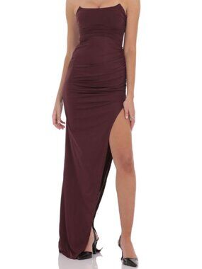 Lucy in the Sky | Dresses | Lucyinthesky Elowen Ruffle Maxi Dress In Pink  Xl | Poshmark